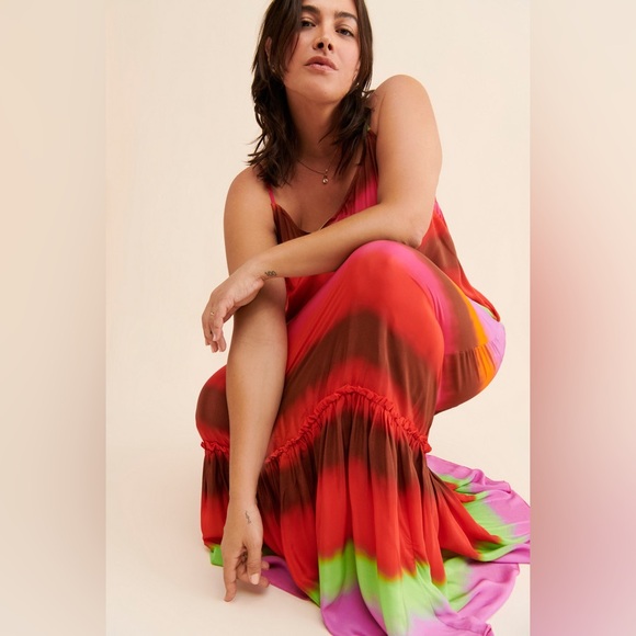 The Odells for Free People V-Neck Striped Maxi Dress Size 2X - Picture 8 of 8